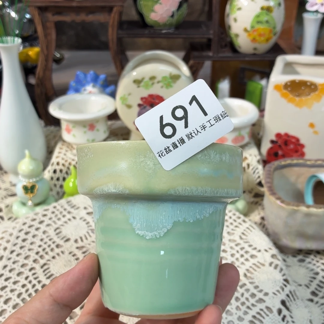 景德镇手工陶瓷花盆福利