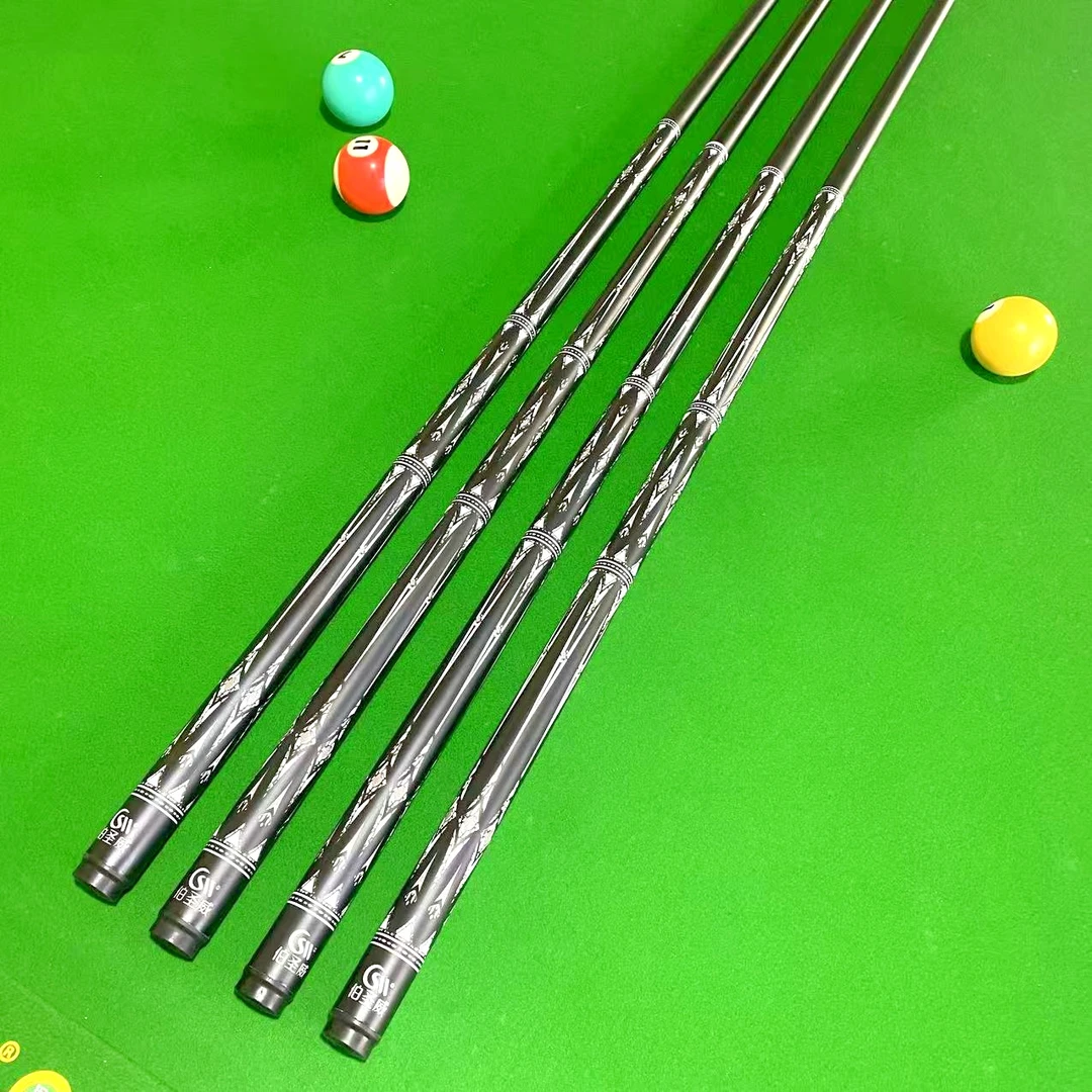 （伯圣威）球杆黑科技台球杆碳纤维一体通杆中式黑八九球打杆斯诺克