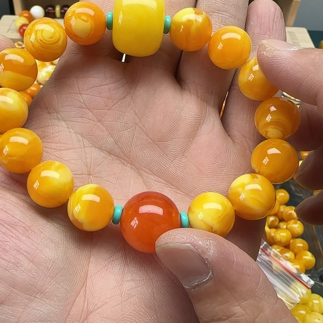 一****精品老蜡素串搭配一条