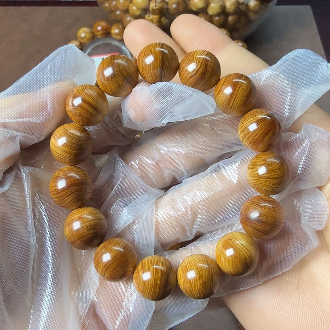 河***司柏木（崖柏）1.5鸡油黄高崖蚕丝纹