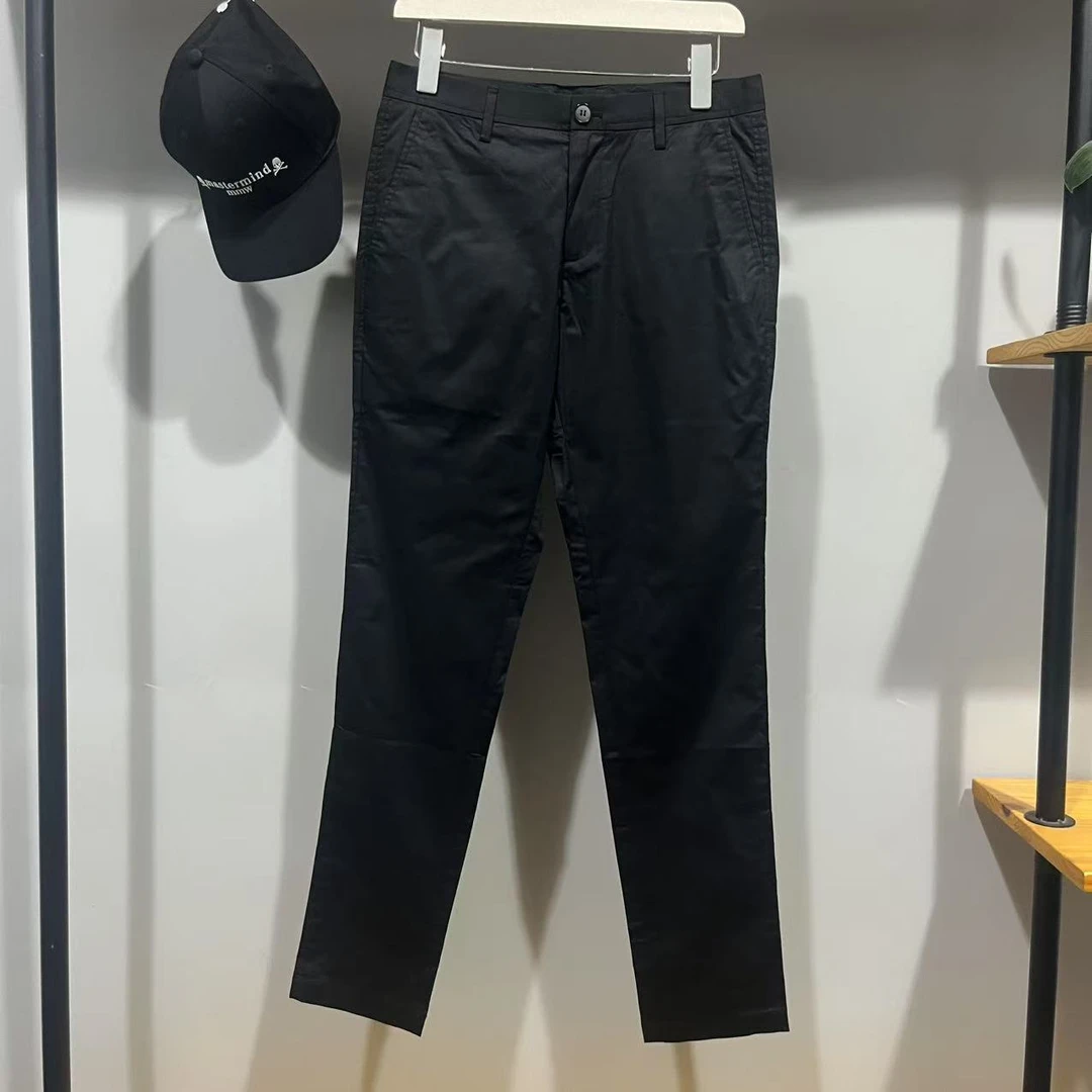 Q-23 夏季新款黑色男士小直筒垂感百搭休闲长裤 U1901