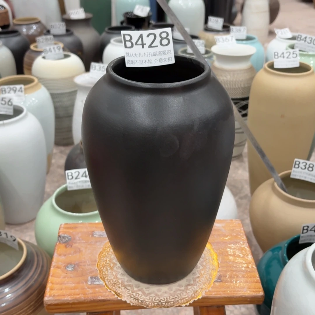 大***肖陶摆件瑕疵428景德镇陶瓷花瓶高27口9.5