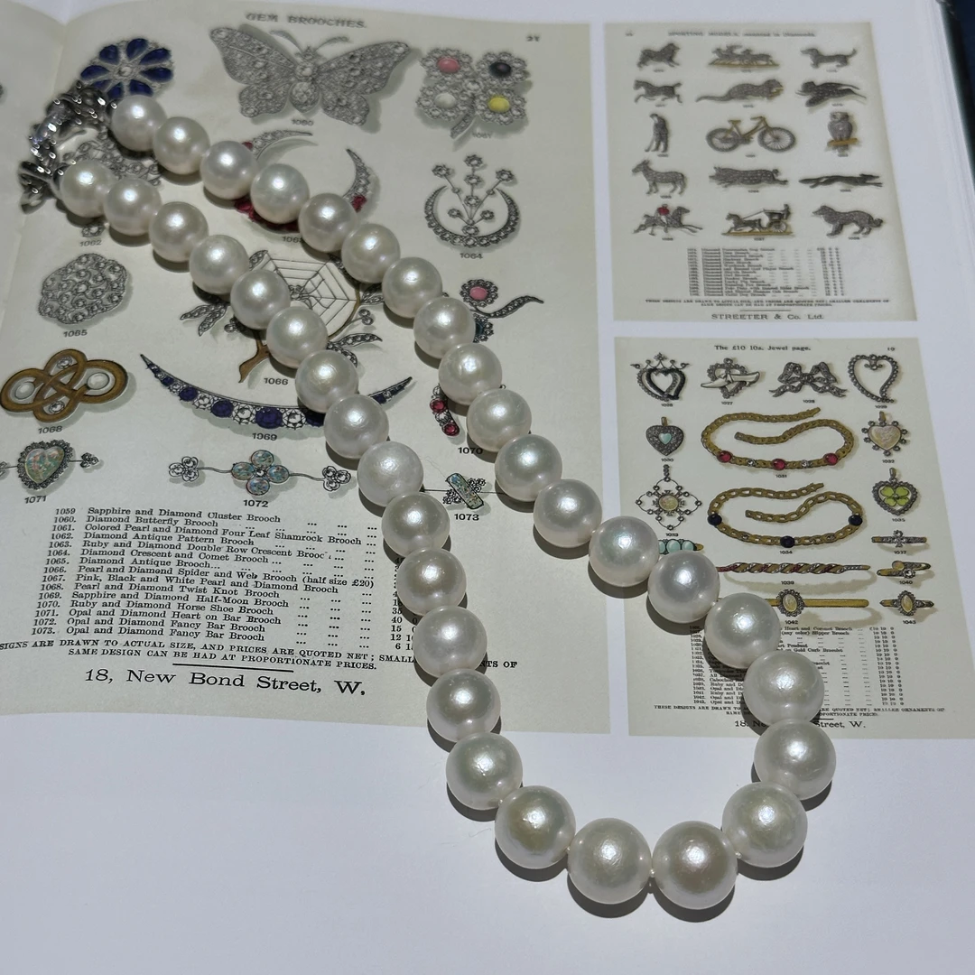 珍珠项链 日本极光白色珠珠项链 约11-1m ZB251161