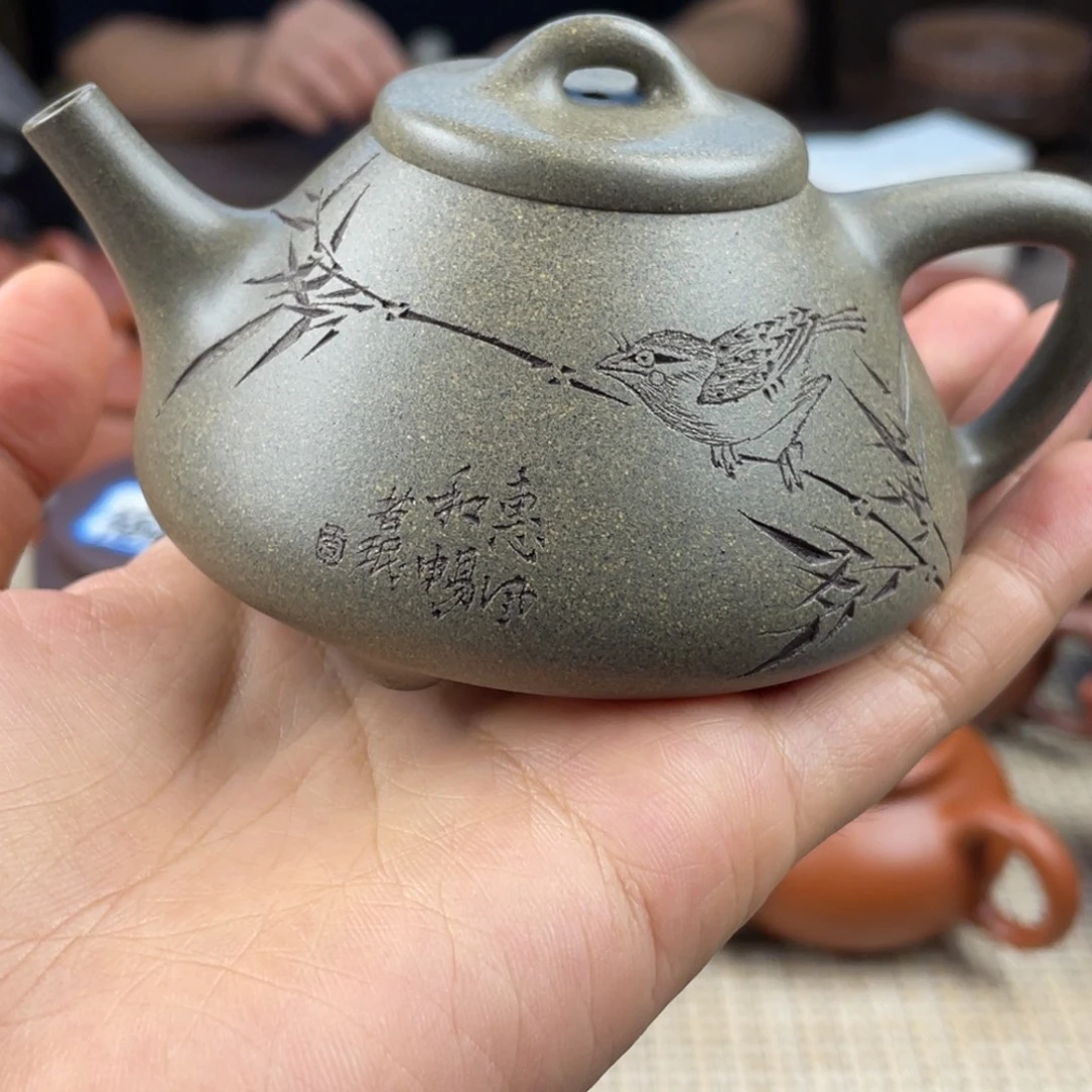 自***鱼茶壶紫砂宜兴紫砂