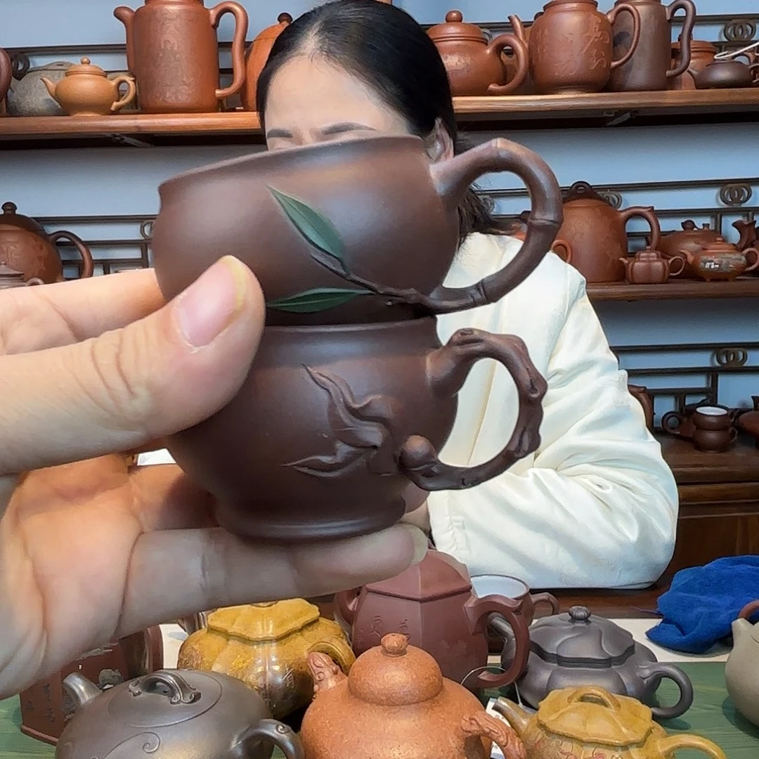 茶杯紫砂紫砂茶杯