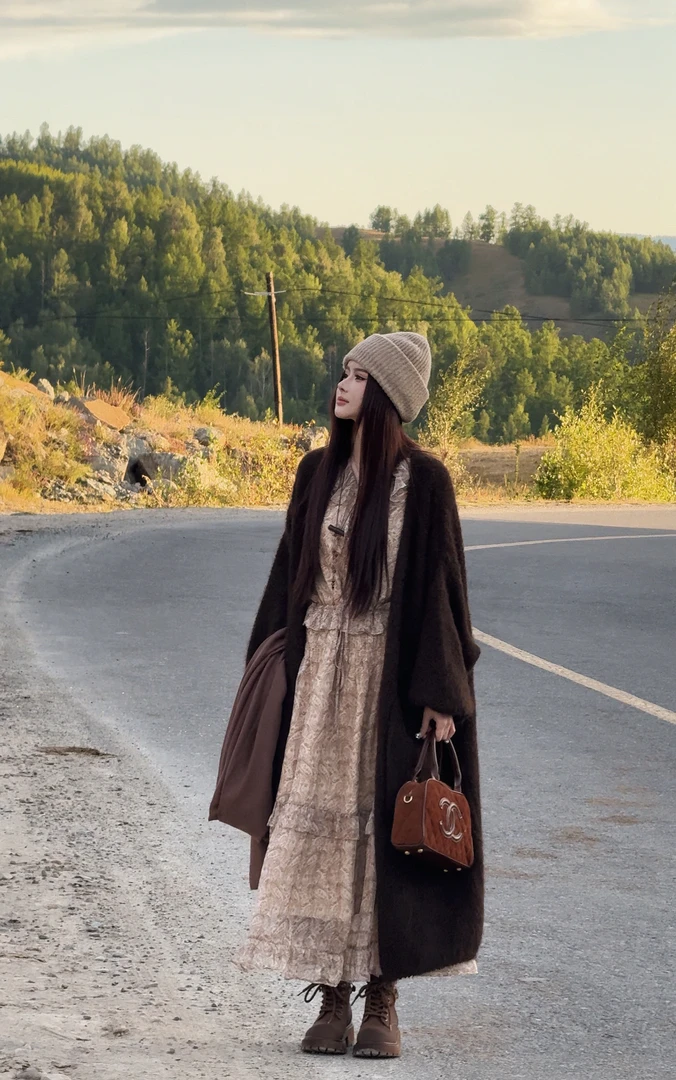 冰冰「焦糖栗子」秋季时尚百搭慵懒风减龄洋气潮流外套BBQ5WT0336