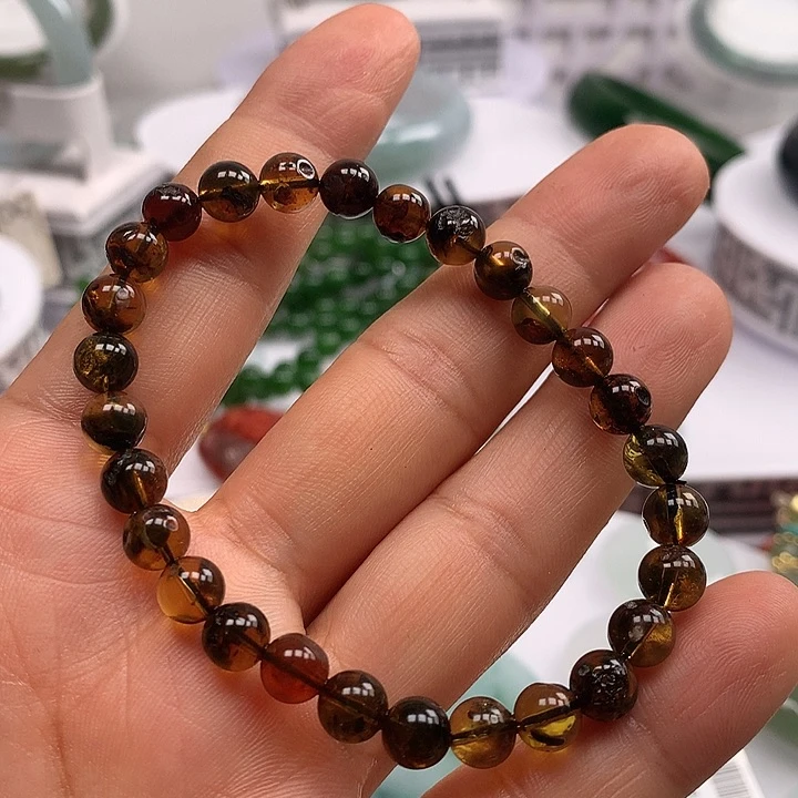 未镶嵌琥珀手链天然琥珀