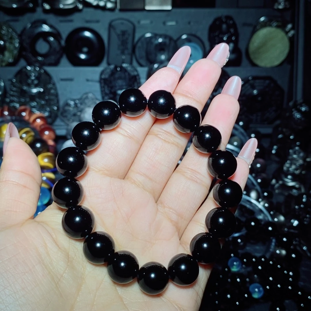 黑曜岩未镶嵌手链@*姐