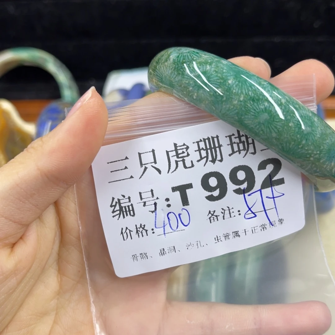 杨***9硅化珊瑚（珊瑚玉）h未镶嵌