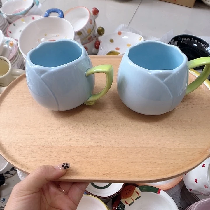 瓷片瑕疵特价陶瓷水杯