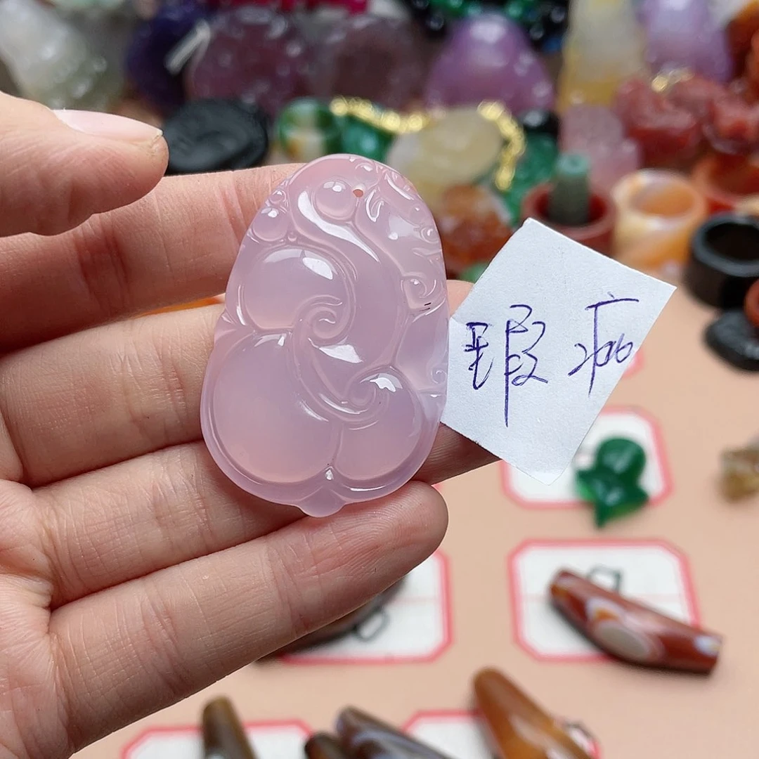 玛瑙/玉髓颈饰合金媛*