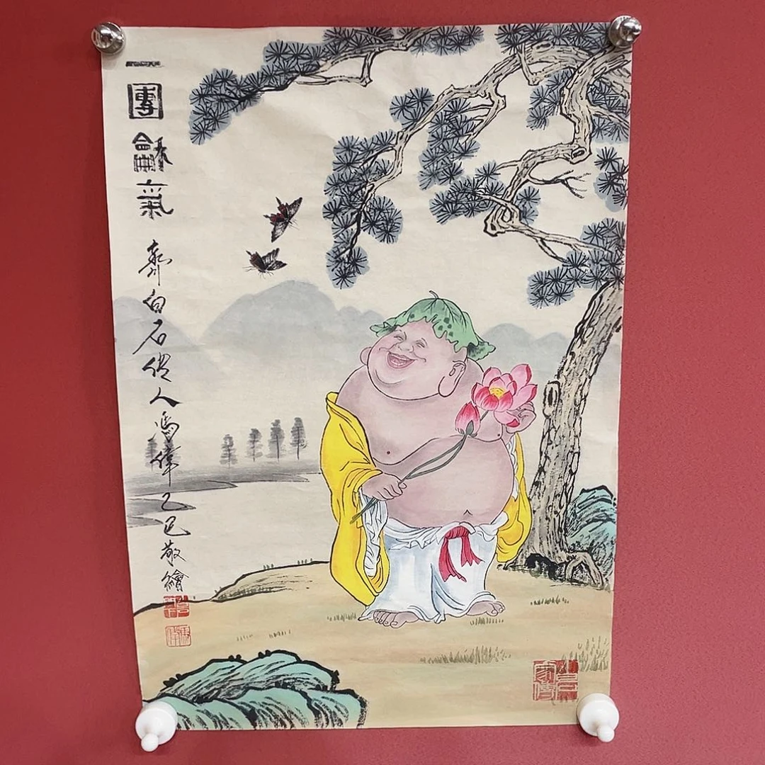 凉***风国画冯伟老师手绘国画作品音浩