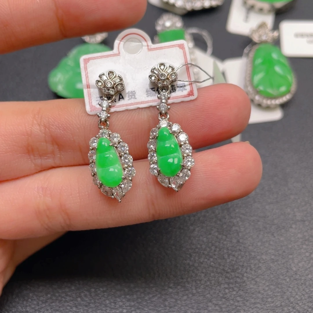 翡翠银S925镶嵌颈饰