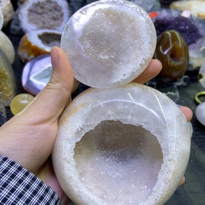 未镶嵌珠宝半成品水晶聚宝盆