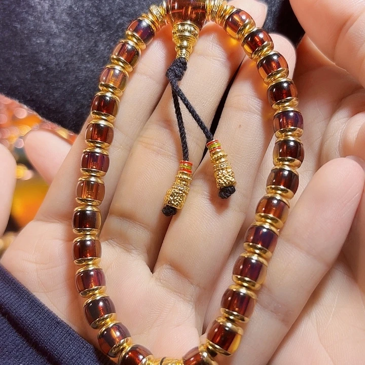 蓝珀未镶嵌珠宝奇石墨西哥红蓝手持