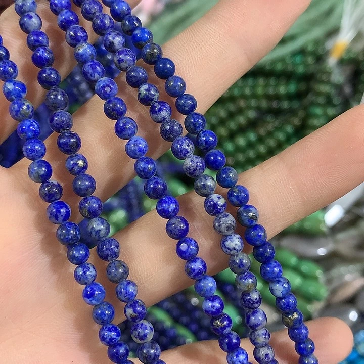 4mm青金石圆珠一条