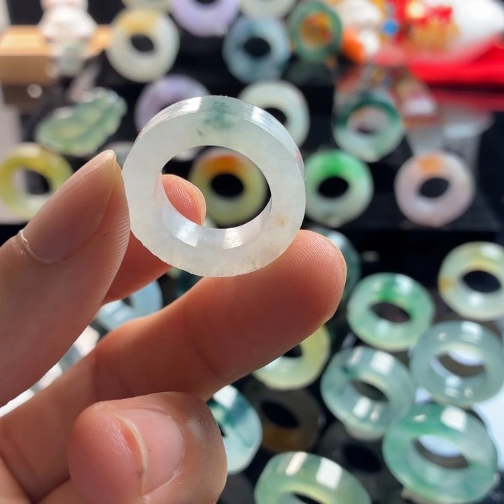 定制翡翠未镶嵌戒指11.5-18