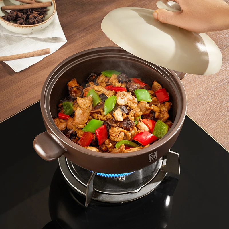 康巴赫砂锅家用燃气炖锅陶瓷煲仔饭炖汤锅耐高温干烧不裂沙锅汤锅