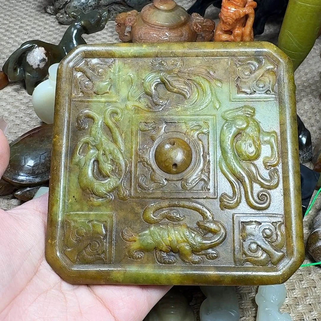 白玉菩提吊坠挂件