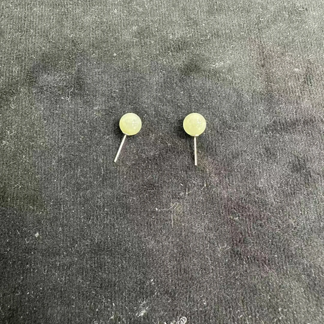 【玉经纶】182408/HQ93-和田玉耳饰-多样性发其一对