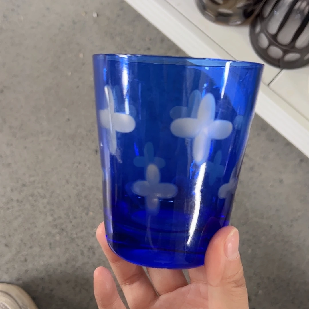 水晶玻璃高脚款微瑕一个