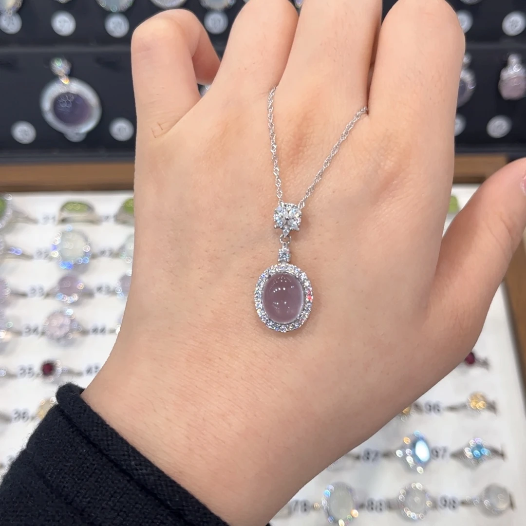 .****颈饰萤石银S925镶嵌