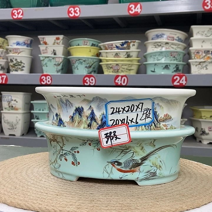 紫砂紫砂花盆9632