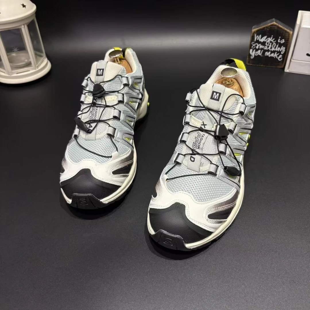 彩色潮流新款徒步鞋休闲网面透气百搭一脚蹬舒适夏季低帮运动鞋子