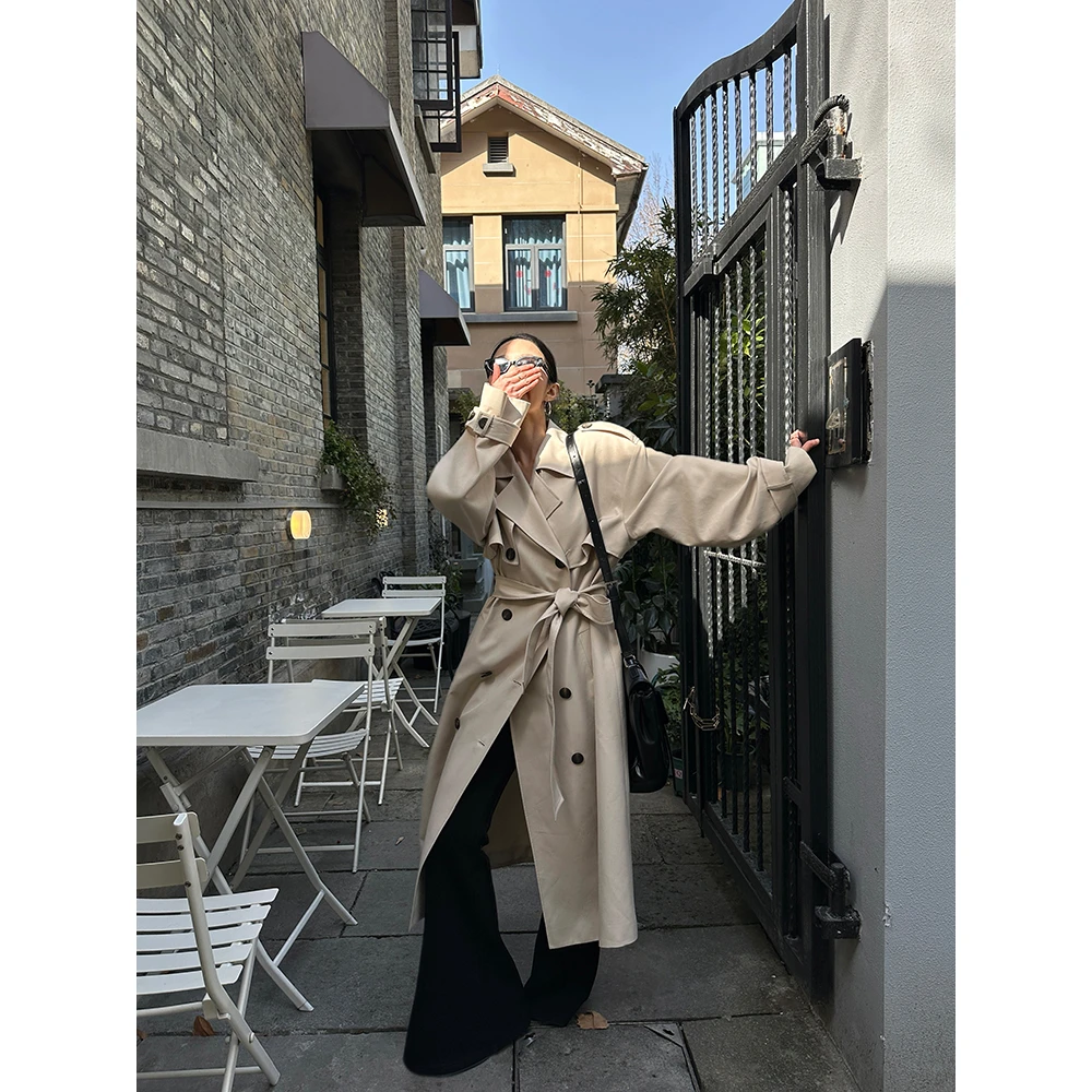 JCCC影子【风起伦敦】英伦风高级感米色早春风衣收腰显瘦JE4FSF28