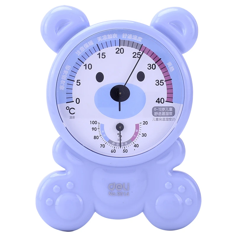福利得力9014儿童房温湿度计(蓝)