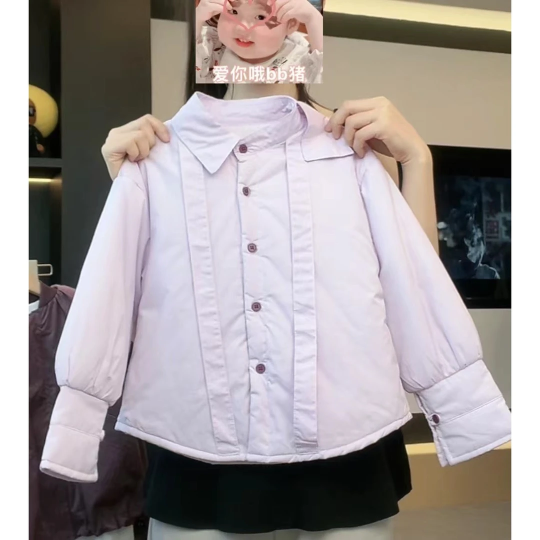 【Umi现货】秋冬韩版儿童夹棉个性领口保暖加厚棉袄外套MPG5151