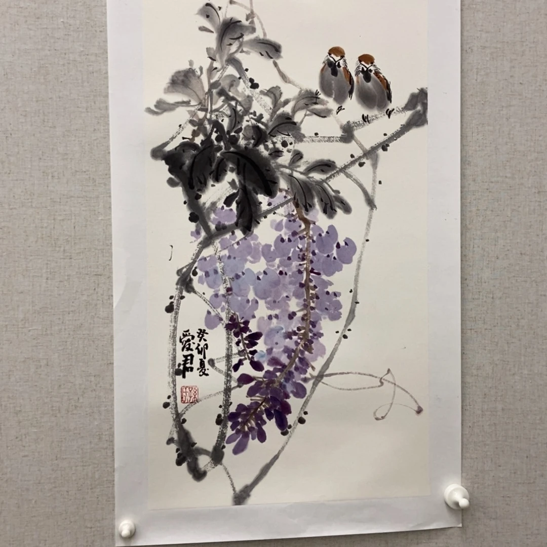 随***心国画墨鱼精品墨鱼精品