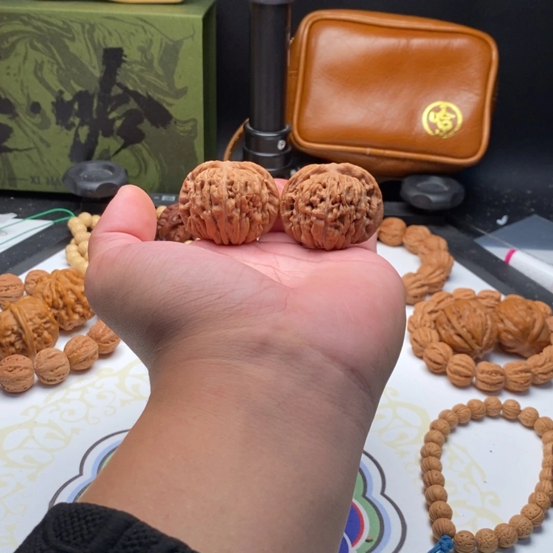 吊坠文玩核桃42全品四座楼流水纹