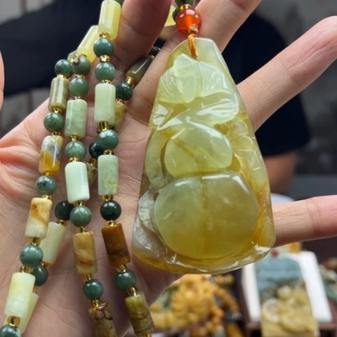 岫玉挂件未镶嵌挂件