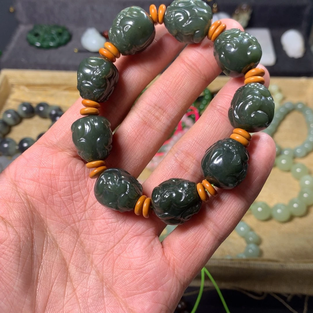 和田玉手链未镶嵌