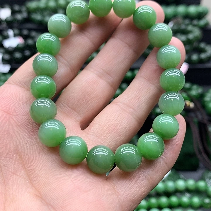 手链未镶嵌和田玉(碧玉)