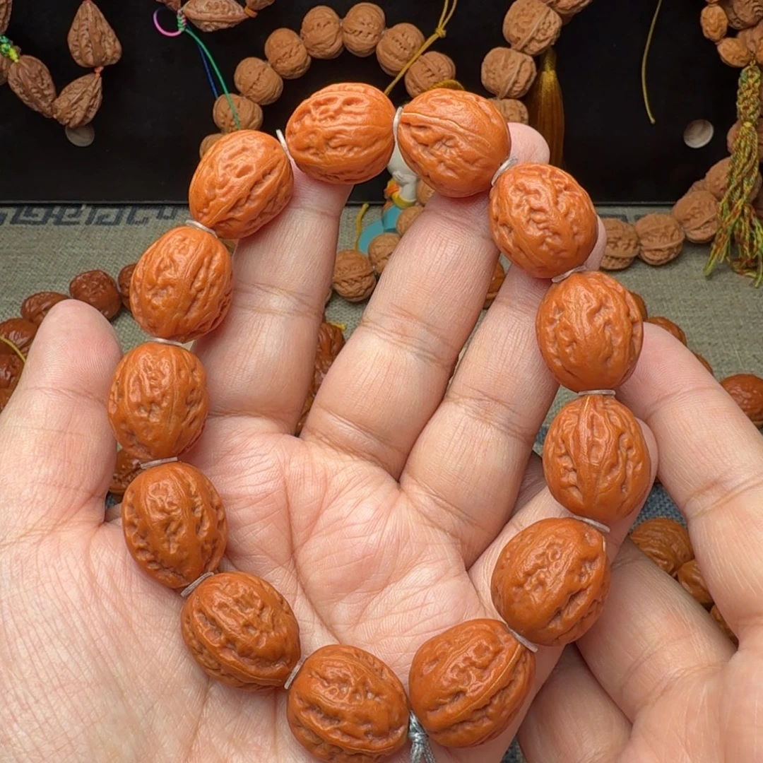 文玩核桃手串橘皮小枣手串18