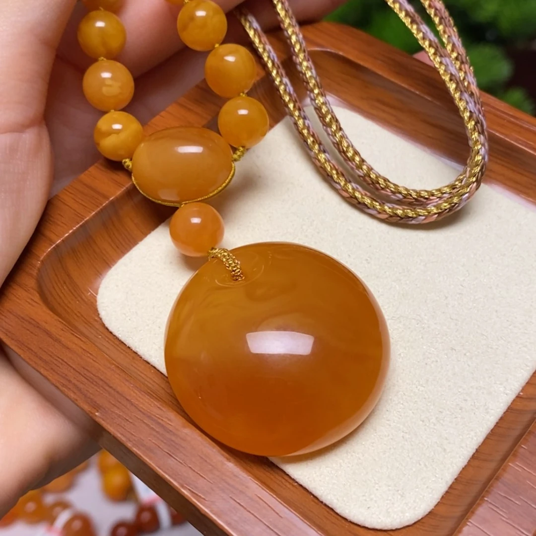 【闪购商品】蜜蜡颈饰未镶嵌项链
