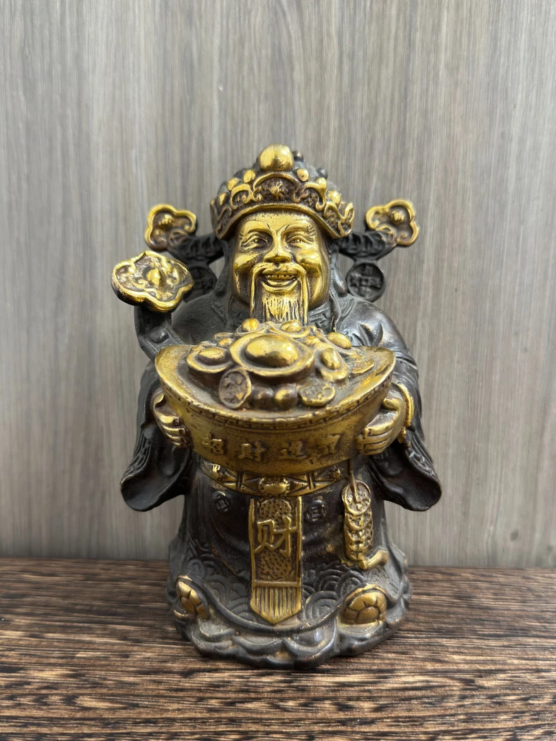 【闪购链接】铜财招神精品摆件