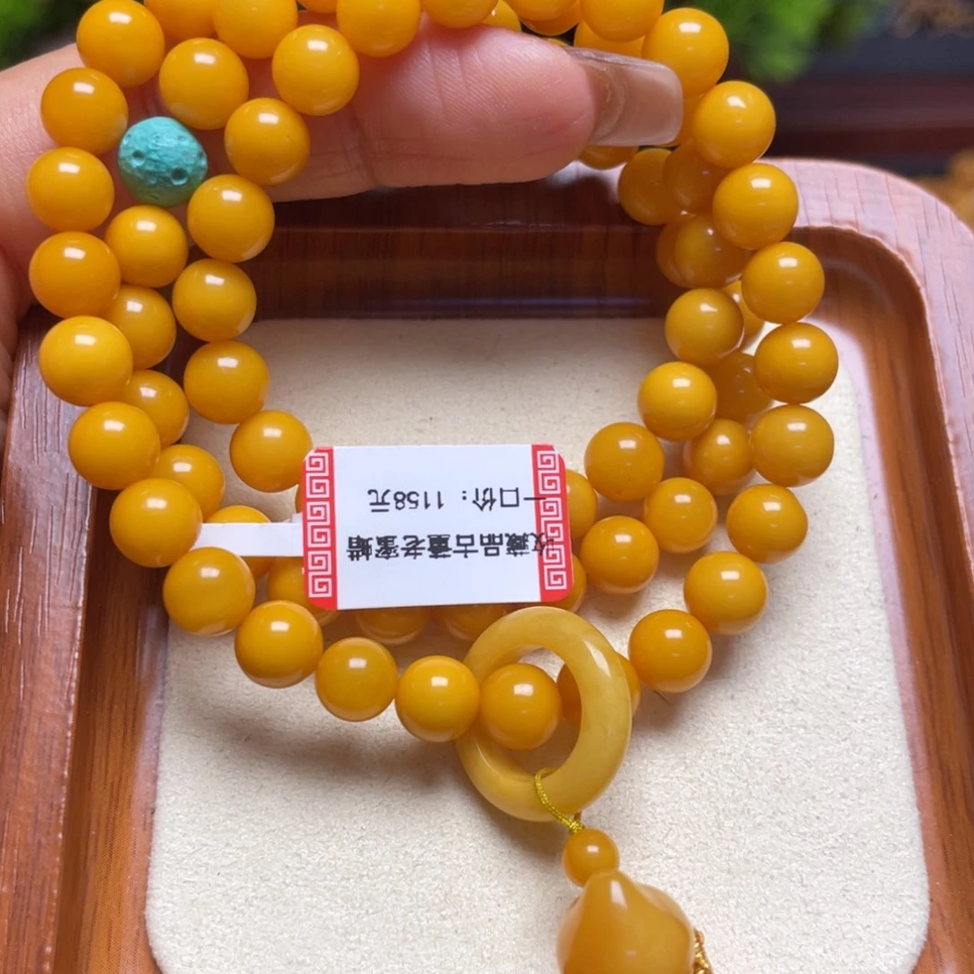 未镶嵌蜜蜡手链手串