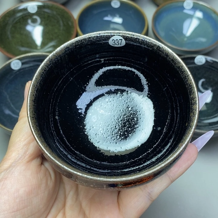 茶盏建窑建盏磨底柴烧主人杯