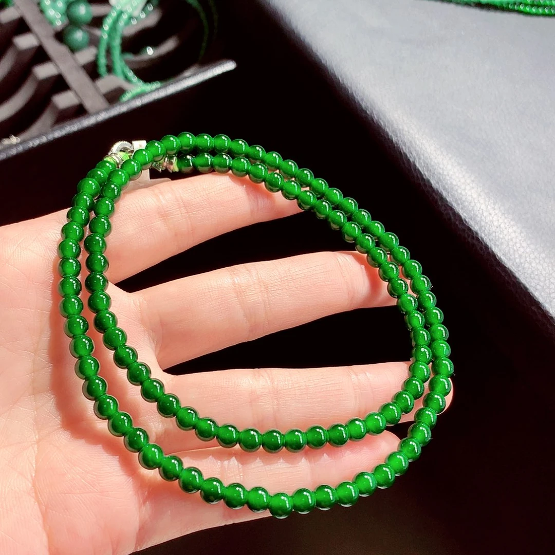 翡翠未镶嵌毛衣链