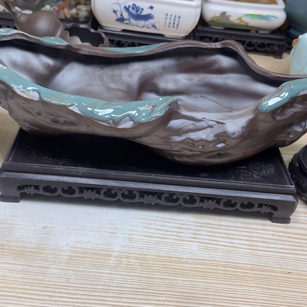 瓷片陶瓷花盆陶瓷艺术