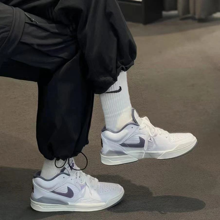 NIKE/耐克 Jordan Stadium 90女舒适白紫运动休闲鞋HF5760-151