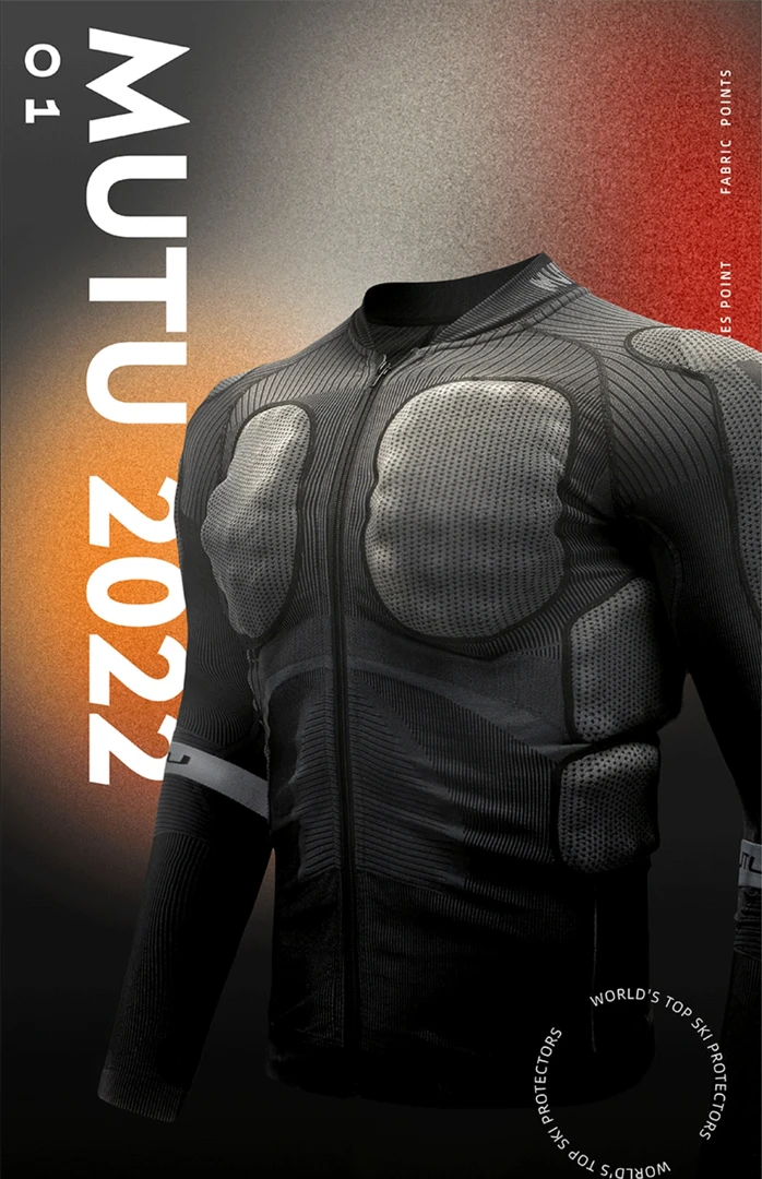 MUTU 滑雪护具 单板滑雪保护护具 护臀护膝 滑雪安全防护