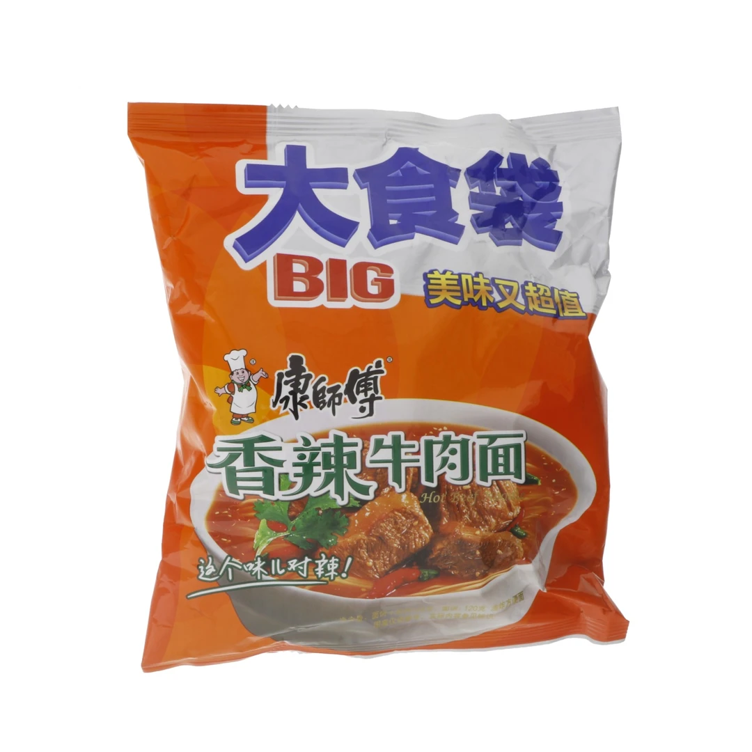 康师傅大食袋香辣牛肉面144g