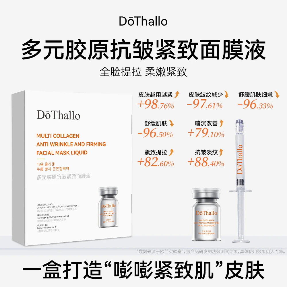 美容院线系列-多元胶原抗皱紧致面膜液提拉淡纹水光组合面膜