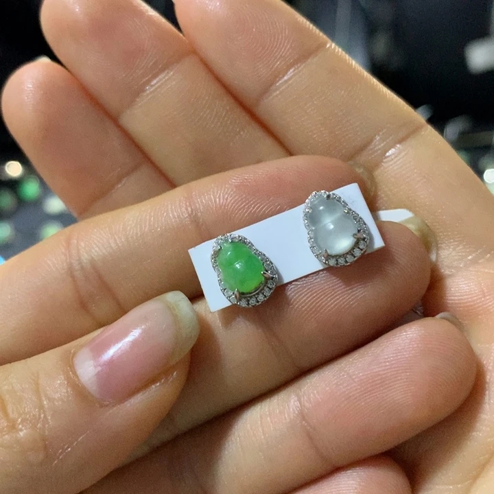 翡翠银S925镶嵌戒指