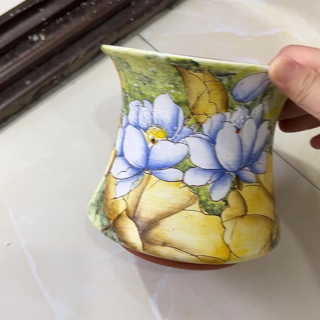 景德镇炫彩手绘口15高15