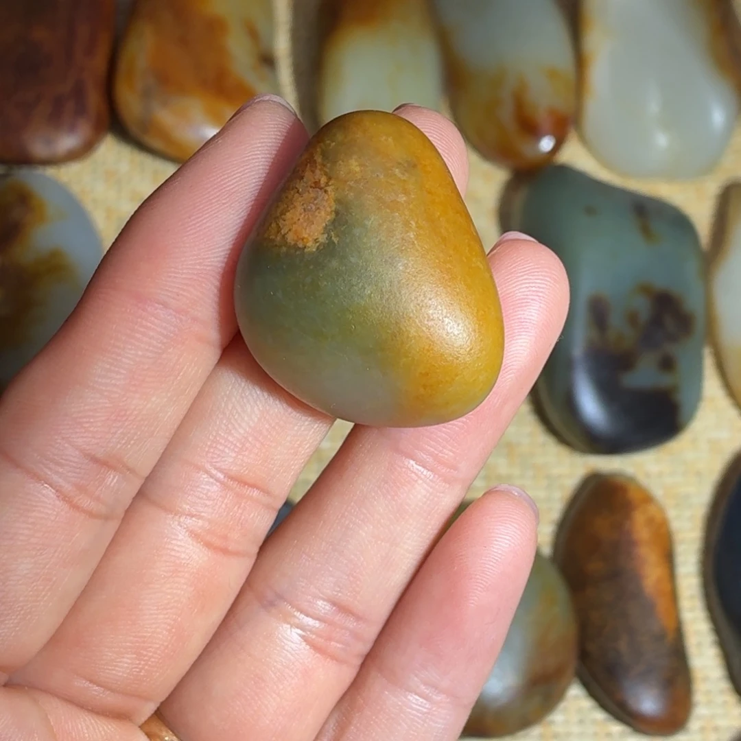 和田玉未镶嵌挂件27g